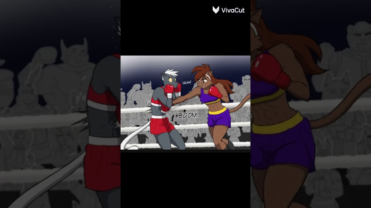 Underground clash ladies 🥊fight out | a furry boxing comic by the artist that drew Deborah the cat