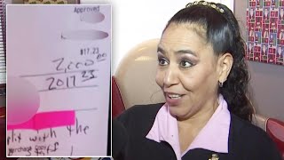 Waitress Gets Christmas Surprise of $2,000 Tip from a Secret Santa