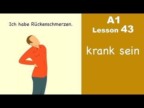 A1 - Lesson 43 l krank sein | Learn German for beginners