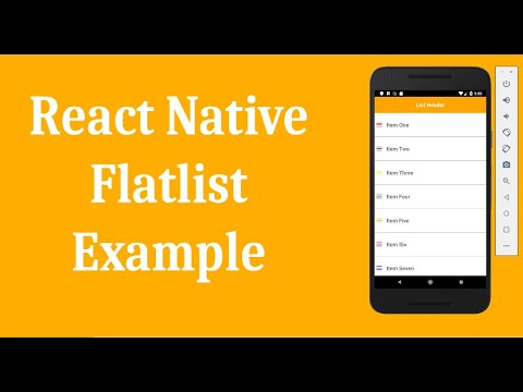 React Native Flatlist Example Rendering Simple List