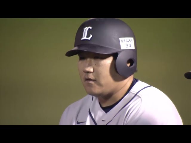 9回表 ライオンズ中村がホークス千賀の初球を仕留める!! 貫禄の勝ち越しタイムリー!! 2014/5/9 H-L