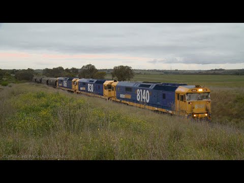 7737V Pacific National Grain Train - PoathTV Australian Railways