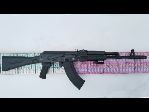 AK TG2 bullet vs 330 packs of Dirol and Eclipse chewing gum, who will win?