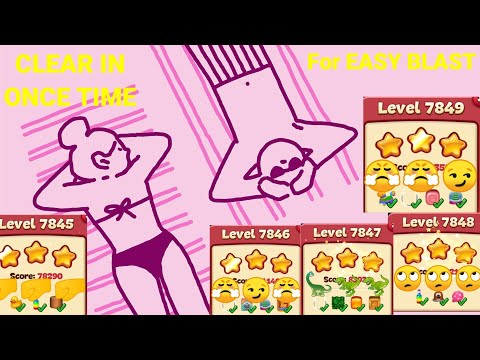 Toon blast stuck Levels 7845 7846 7847 7848 7849✨ Free Moves