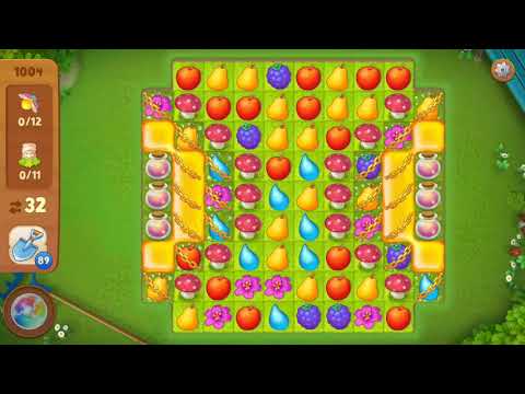 Gardenscapes Level 1004 Walkthrough "No Boosters Used"