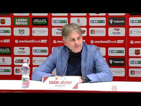 Budapest Honvéd FC - FC Ajka 1-0 (0-0), Csábi József sajtótájékoztatója