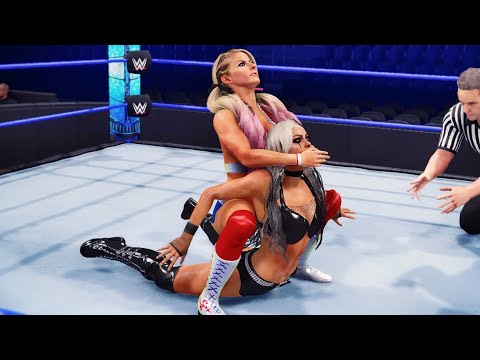 WWE 2k22: Alexa Bliss vs Liv Morgan, submission wrestling