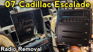 how to remove the radio 2007-2009 Cadillac Escalade Radio Removal Replacement