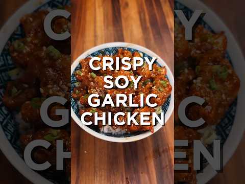 Crispy soy garlic chicken: golden and packed with bold flavor!