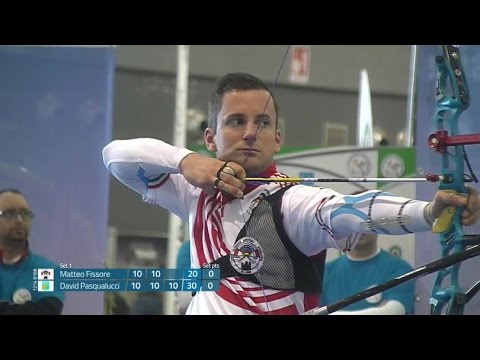 Campionati Italiani Indoor 2017 di Tiro con l'arco -  Semifinale Matteo Fissore - David Pasqualucci
