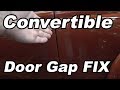 Classic VW BuGs Convertible Beetle Restoration Door Gap Fix