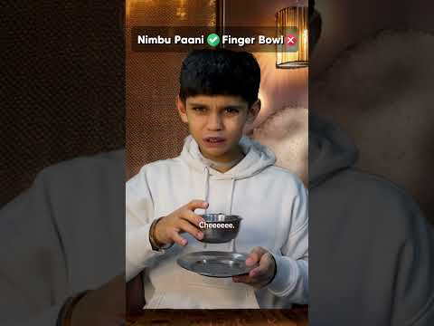 Nimbu Paani ✅ Finger Bowl ❌ | Viishu Bhandari #comedy #funny #shorts
