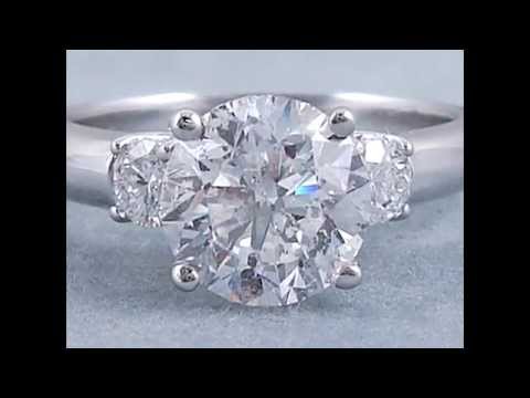 2.30 ctw Round Cut D SI2 Diamond Engagement Ring - BigDiamondsUSA