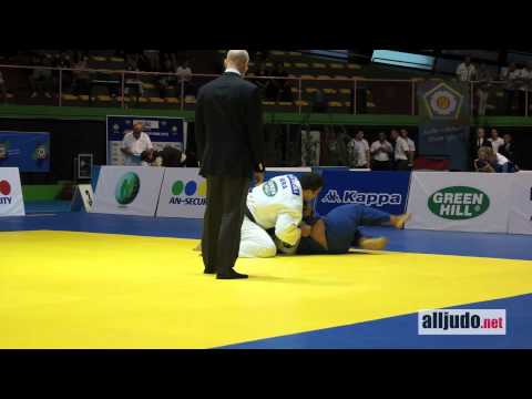 World Cup Rome 2012 : Bonvoisin (FRA) - Silva David (BRA) - ippon - osae-komi - +100kg