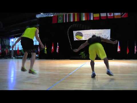 Nick & LJ Single Rope Pairs at WJR2015 Grand World Champions
