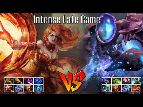 Epic Late Game Lina Full items vs Arc Warden Full items - Godadico Dota