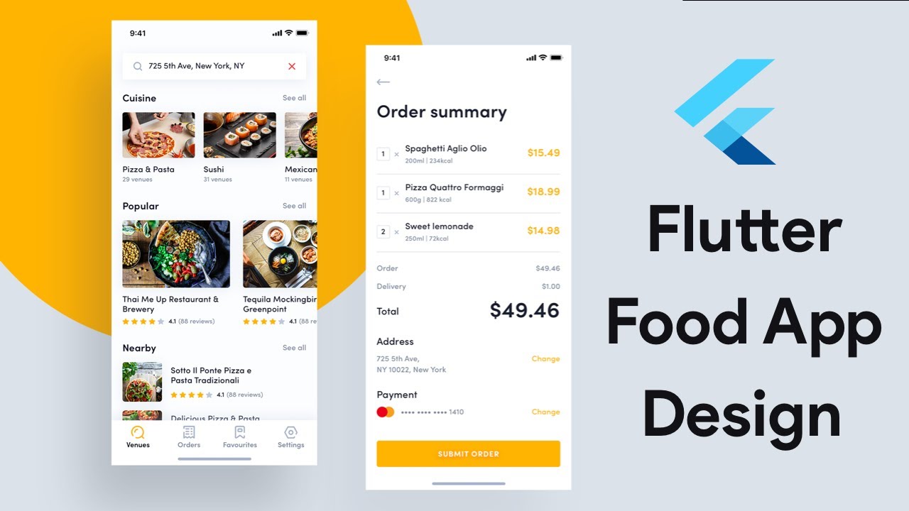 Flutter Food Delivery App UI - Speed Code Tutorial