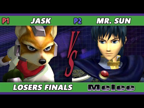 S@X 486 Losers Finals - Mr. Sun (Marth, Peach, Fox) Vs. Jask (Fox) Smash Melee - SSBM