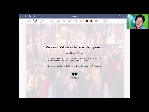 SN Partial Differential Equations and Applications Webinars - Marie Therese Wolfram