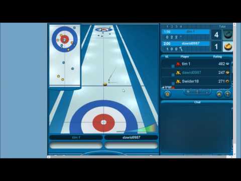 Impossible last shot double takeout in curling online