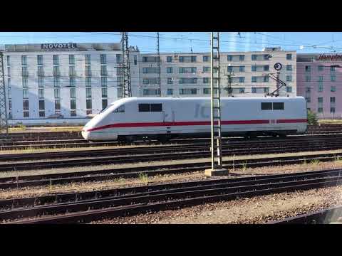ICE Triebkopf fährt ohne restlichen Zug am Hauptbahnhof Nürnberg ein