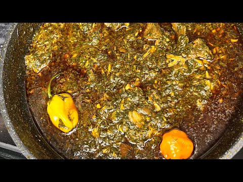Guinean Potato Leaves Stew Recipe | Sauce feuille de Patate | Hako Pouté #africanfood #guinea