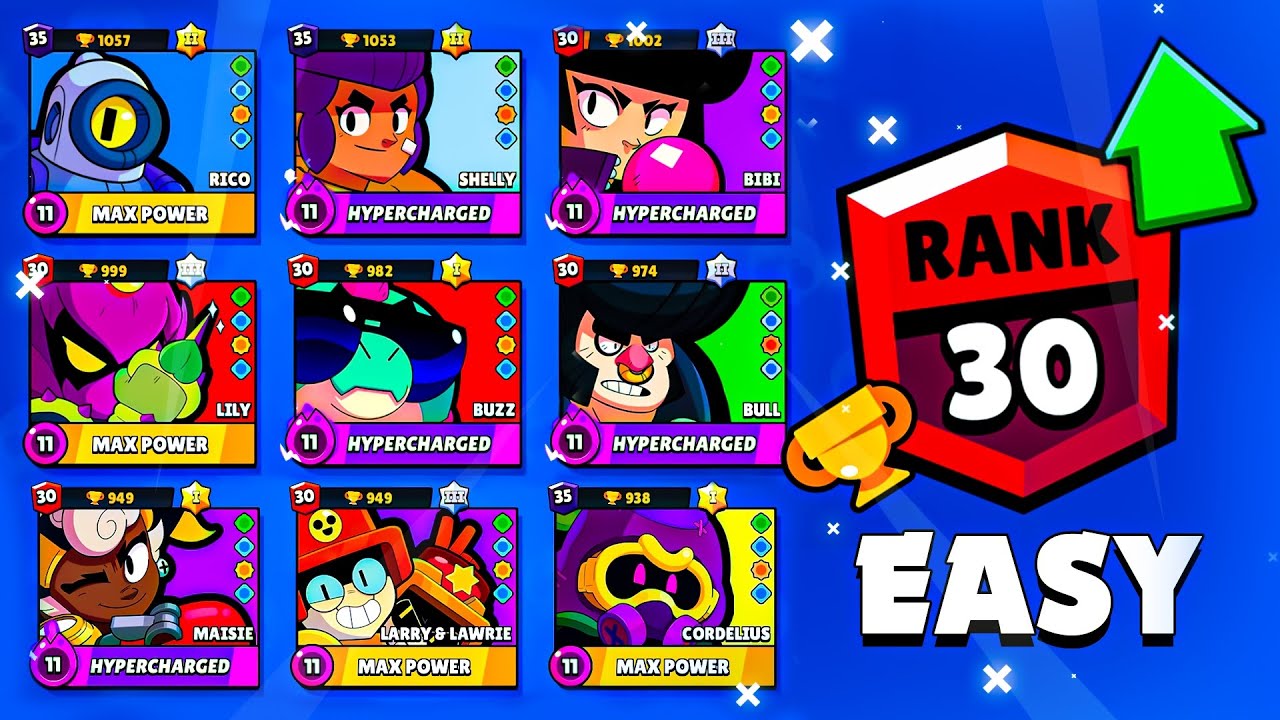 Best ways to Push a Rank 30 in Brawl Stars ✅ (PRO TIPS AND GUIDE)