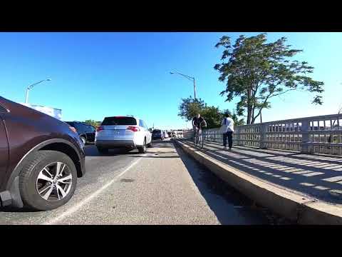 So satisfying... riding by gridlocked traffic in Lawrence, MA after gas leak