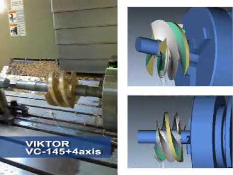Вертикальный фрезерный трехосевой обрабатывающий центр с ЧПУ Victor Taichung Vcenter-145 - Видео c Youtube №1