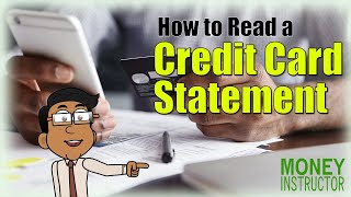 How to Read a Credit Card Statement | Money Instructor