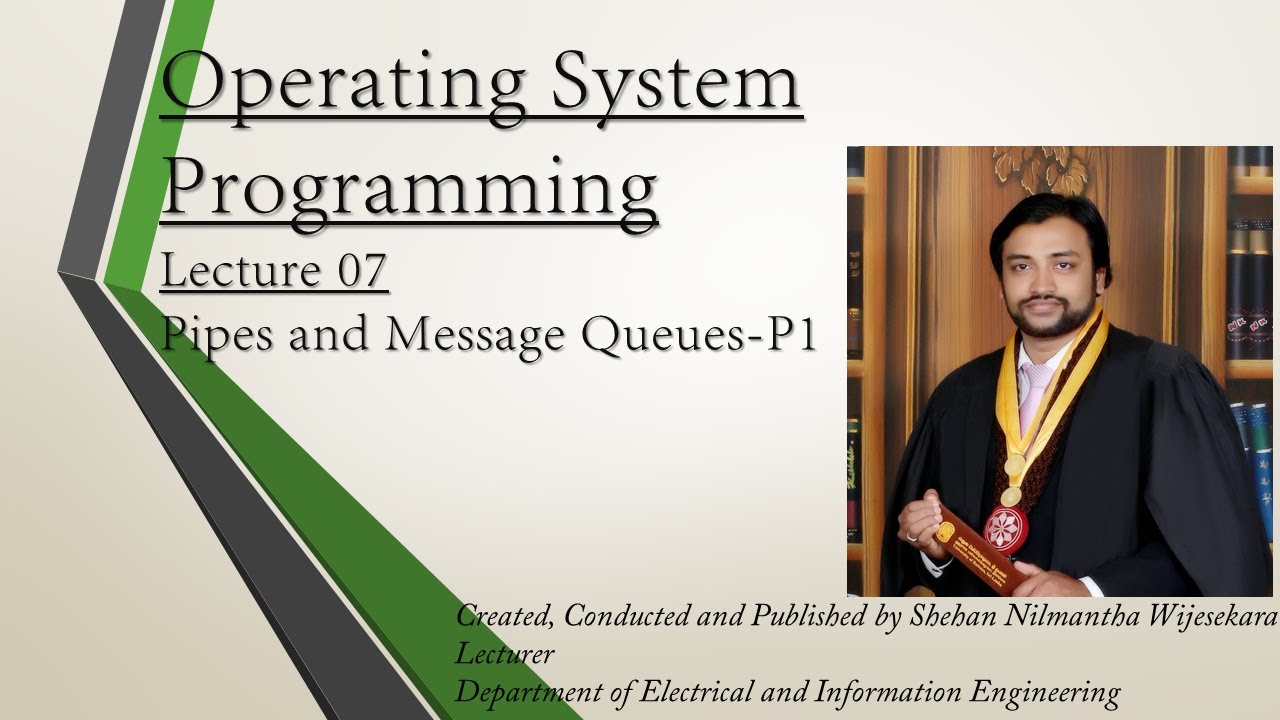 OS Programming - Lecture 7: IPC - Pipes and Message Queues - Part 1