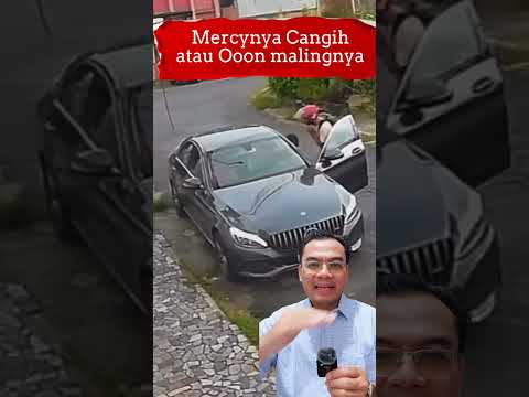 Pencuri gagal bawa kabur Mercedes Benz gara-gara ngak bisa nyetir #mercedes