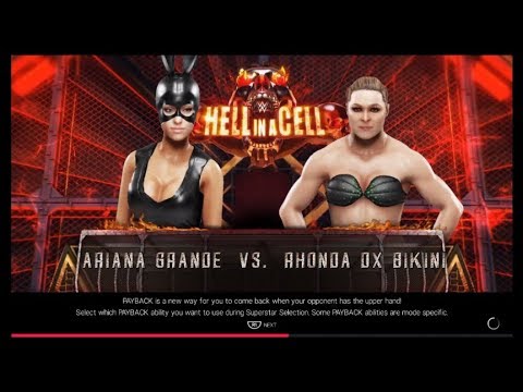 Ariana Grande vs. Ronda Rousey (WWE 2k19) - Royal Girl Fights 😍
