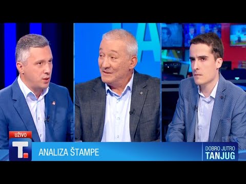 DOBRO JUTRO TANJUG - Analiza štampe • Boško Obradović i Dragoslav Rašeta