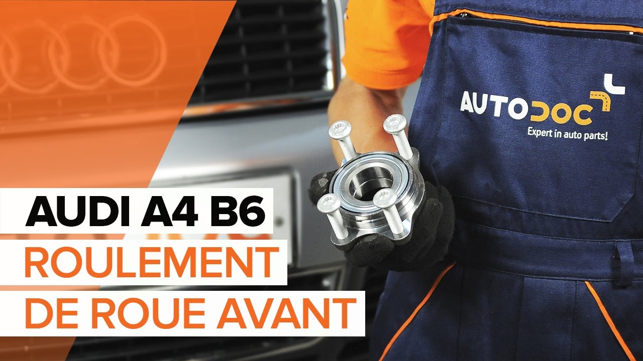 Comment changer : roulement de roue avant sur Audi A4 B6 - Guide de remplacement