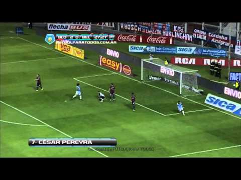 Gol de Pereyra. San Lorenzo 2 Belgrano 1. Fecha 16. Torneo Inicial 2013