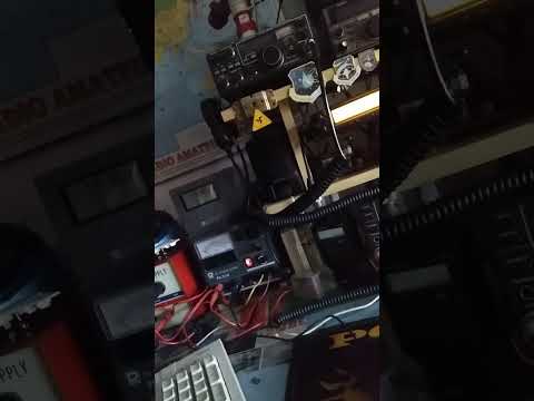 Midland Alan 42 multi :qso Italia USA antenna delta loop 1 elemento