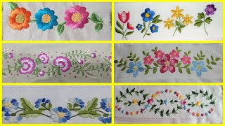 2026 Hemline embroidery border / floral borderline embroidery for tablecloth/ bedsheets/ dupatta