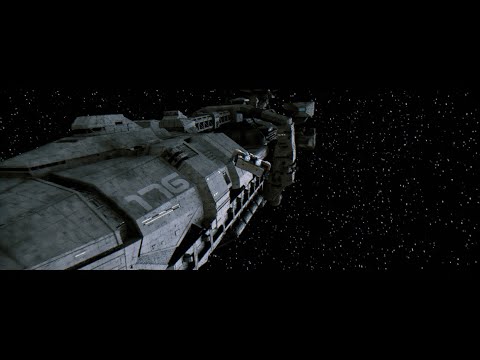 Starship Troopers Rodger Young - Super 90s Cinematic! Miniature model look in CG. Lightwave 3D