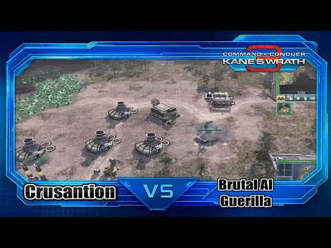 CNC 3 Kane's Wrath Steel Talons vs Brutal AI - Guerilla (Marked of Kane)