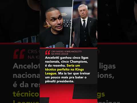 Já imaginou o Ancelotti cobrando um pênalti na Kings League??? #shorts