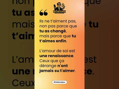 💔 Jour 8 – S’aimer dérange ceux qui n’ont jamais su le faire pour toi #motivation #citation #mindset