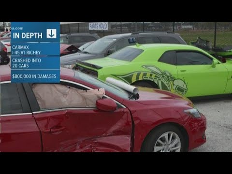 Four boys wreck 20 cars at CarMax dealership