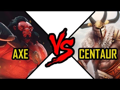 Axe vs Centaur Warrunner - Dota 2 battle Mogul Khan vs Bradwarden fight #9