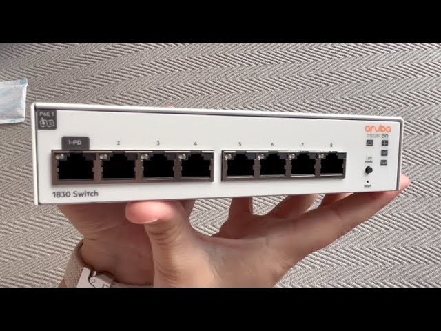 Vídeo relacionado con Aruba Instant On 1830 - Conmutador Inteligente GB de 48 Puertos, 48 x 1 G, 4 SFP, EU Europe Cord (JL814A#ABB)