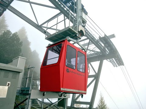 Luftseilbahn Göschenen Bitzi - Rötiboden Talfahrt 2021 Kraftwerk Göschenen cable car Switzerland