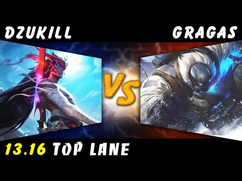 Dzukill - Yone vs Gragas TOP Patch 13.16 - Yone Gameplay