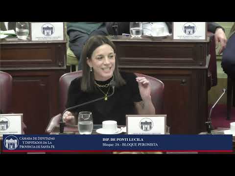INTERVENCION DIPUTADA DE PONTI LUCILA - SESIÓN ORDINARIA Nº15 -PERIODO ORDINARIO 144º- 03/09/26