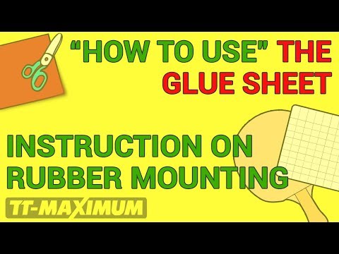 How to use Glue Sheet SPINLORD X-Film (double-sided adhesive foil) for OX rubbers