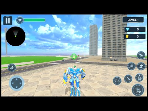 Dino Robot Police Car Games - Android Gameplay